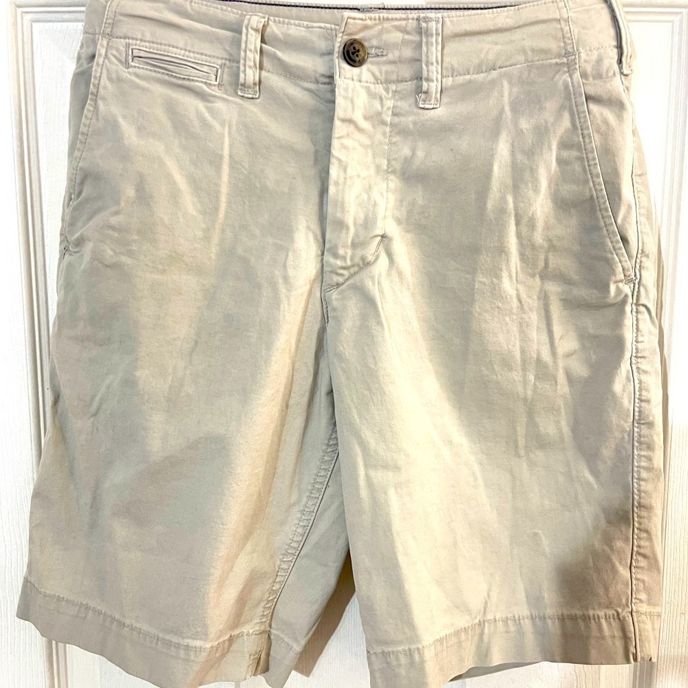 men’s next level khaki shorts by american eagle